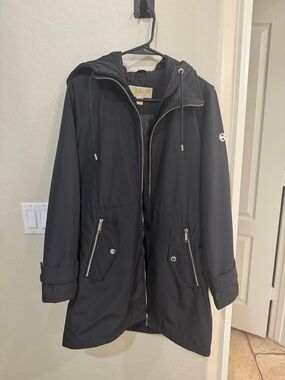 Michael Kors Black Hooded Parka Jacket